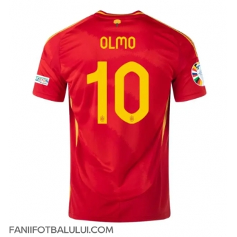 Spania Dani Olmo #10 Tricou Fotbal Replică European 2024 Barbati Acasa